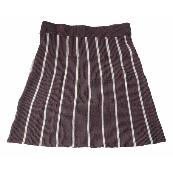 Shein Milano Knit Skirt Large Striped - Picture 1 of 14